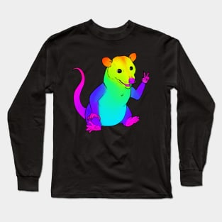 Rainbow Possum Long Sleeve T-Shirt